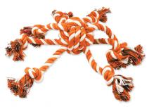 Přetahovadlo DF chobotnice oranžovo-bílá 45 cm (1ks