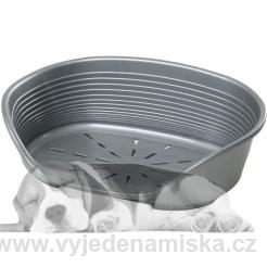 Pelech plast SIESTA DLX 6 stříbr 70,5x52x23,5cm FP 