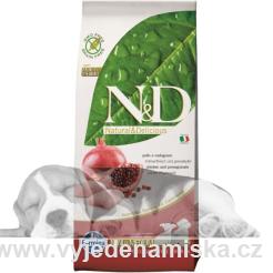 N&D Grain Free DOG Puppy S/M Chicken & Pomegr 12kg BEZ DOPRAVY+Dárek